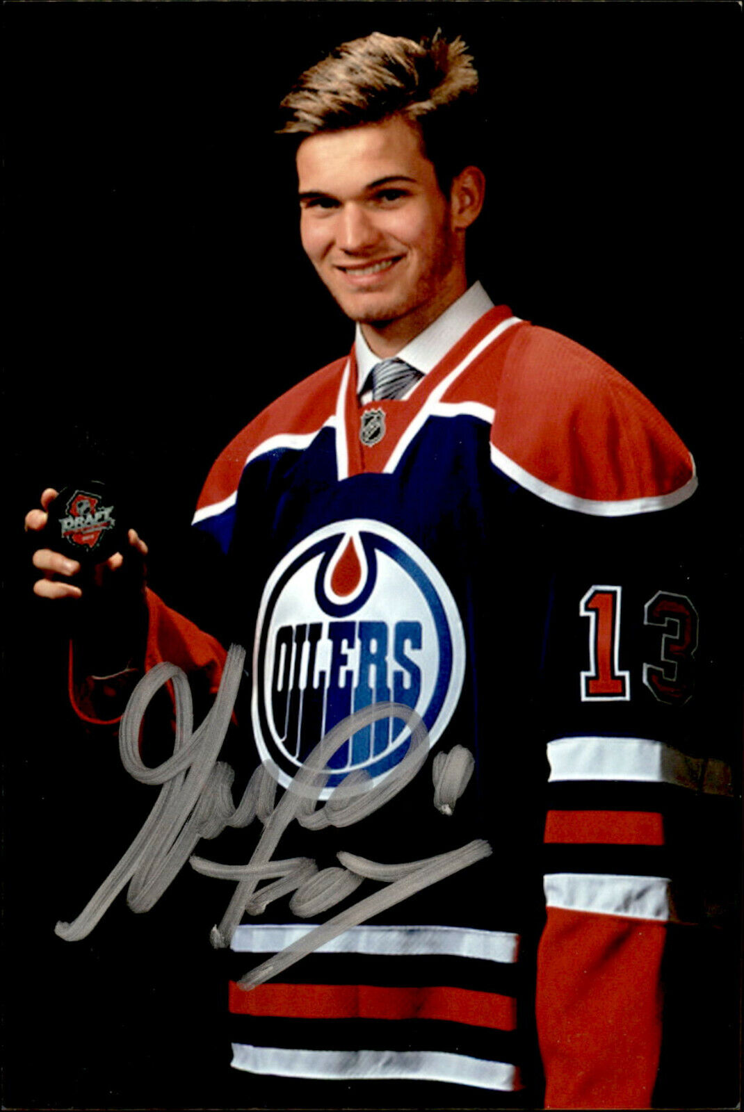 Marc Olivier Roy SIGNED 4x6 Photo Poster painting EDMONTON OILERS #4