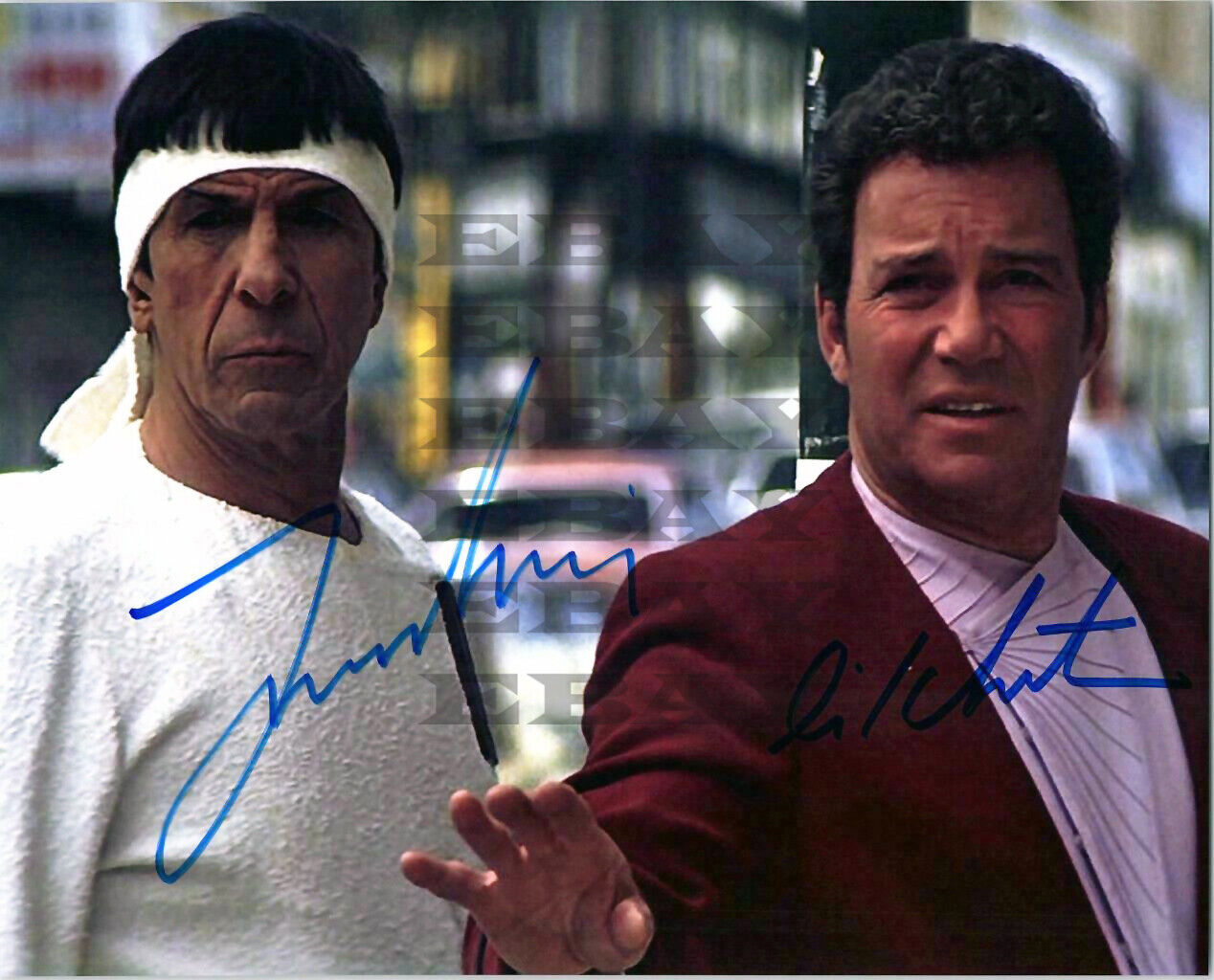 William Shatner Leonard Nimoy Autographed Signed 8x10 Photo Poster painting Reprint