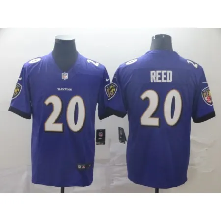 Men's Baltimore Ravens #20 Ed Reed Purple Vapor Untouchable NFL  Jersey