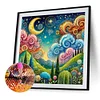 Diamond Painting-DIY Full Round Drill Abstract Mountain(40*40 CM)