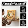 (25x25cm)DIY Pearl Painting Xmas Framed Handmade Pearl Material Art Kit Living Room Decor