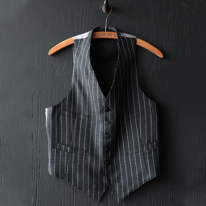 Men's Classic Pinstripe Formal Vest