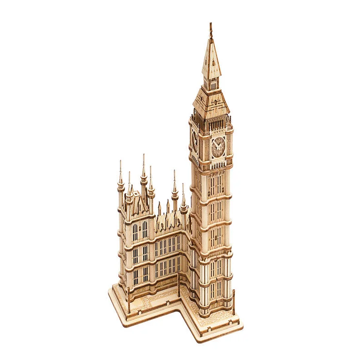 Rolife Big Ben With Lights TG507 Architecture 3D Wooden Puzzle | Robotime-ca