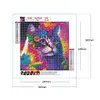 Colorful Cat-Full Round Diamond Painting 30*30CM