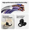 Bluetooth-Compatible Clip-On Sports Headphones Noise Reduction Single Ear Headphones Clip-On Open-Ear Earphones for Fitness Running Workout