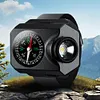 LED Wristwatch Flashlight Rechargeable Torch Light Watch for Outdoor Running