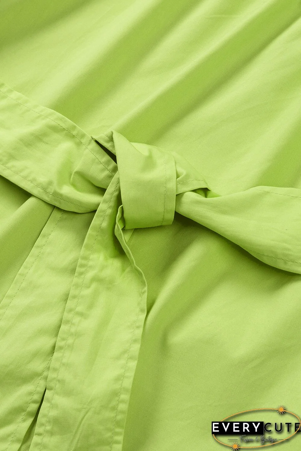 Lace-up Puff Sleeve One Shoulder Blouse