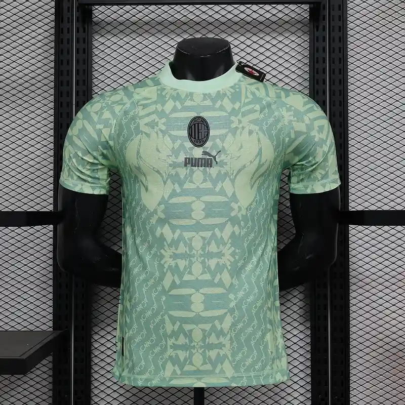 24/25 Player Version AC Milan Green Special Soccer Jersey