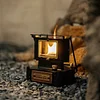 Double-Head Fire-Watching Lantern Stove Outdoor Camping Kerosene Stove Retro Heating Stove Camping Tea Cooking Stove