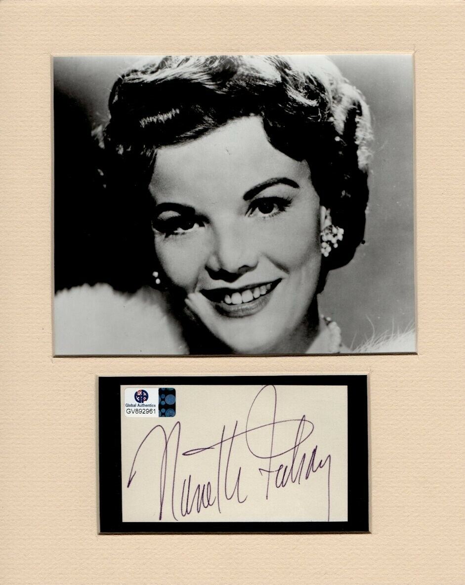 Nanette Fabray Autographed 8X10 Matted Photo Poster painting Cut High Button Shoes GV892691