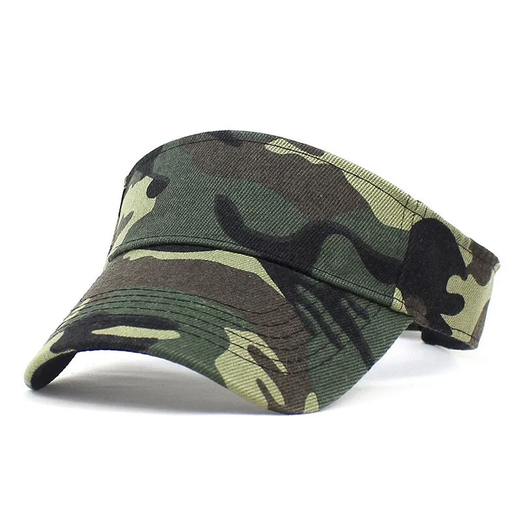 2023 Summer Polyester Camouflage Visors Adjustable Sun Protection Cap For Men and Women 03