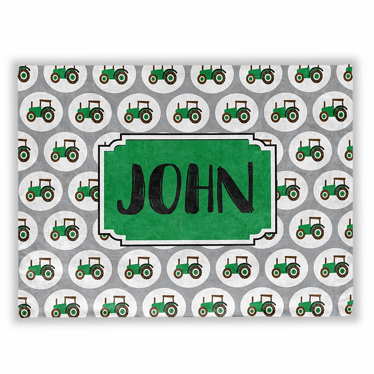 BlanketCute-Personalized Lovely Kid Truck Blanket with Your Kid's Name | 03