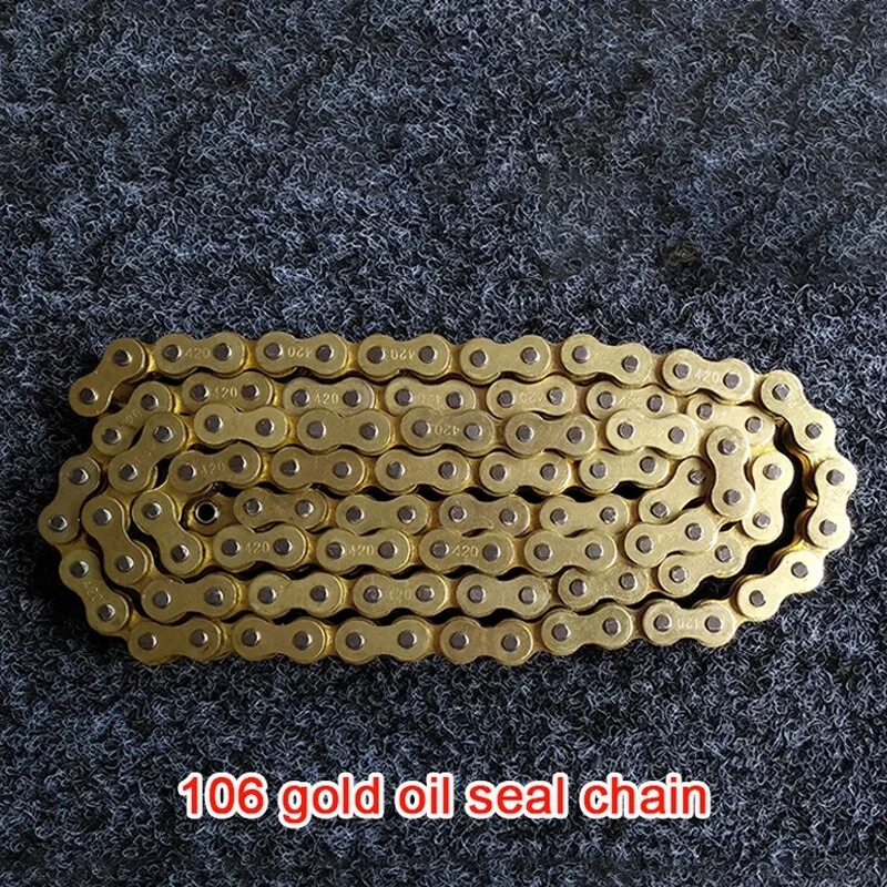 Suitable for SURRON Original Parts Gold 106-Knots Oil Seal Chains for SUR-RON Light Bee & Light Bee X Universal 420 Chain