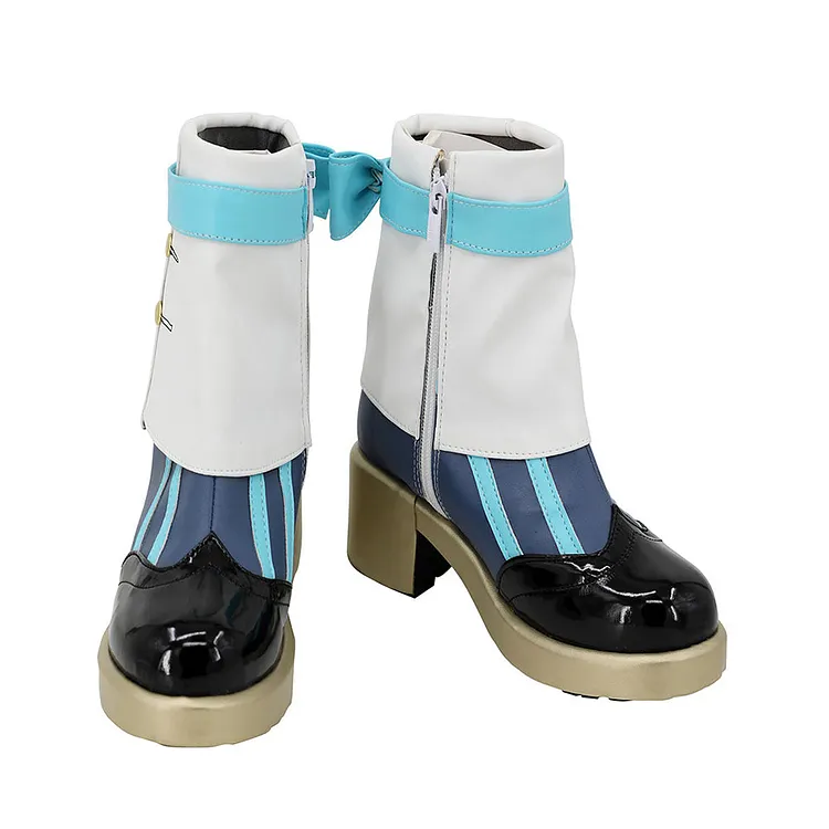 Genshin Impact Sigewinne White Shoes Boots Cosplay Accessories Halloween Carnival Props