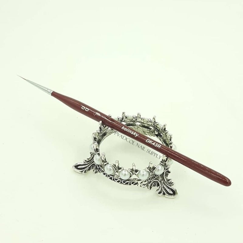 Kolinsky Acrylic Nail Art Liner Striping Brush Fine French Stripe Pen Line Detail Painting Nail Brushes Wooden Handle Manicure