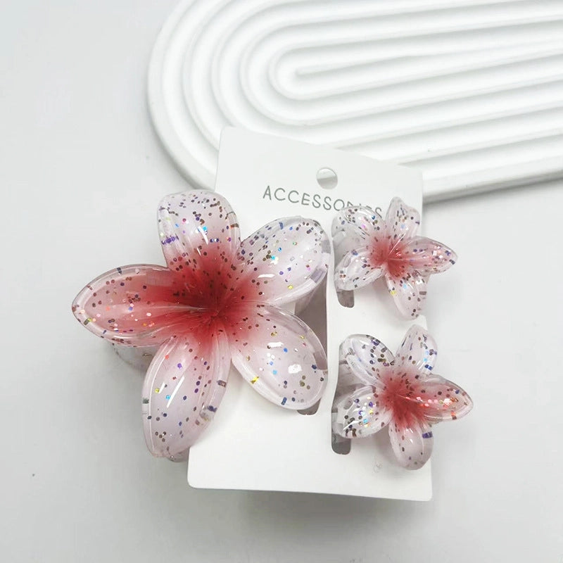 Minimalist Women’s Flower Resin Hair Claws