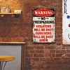 Warning - Metal Tin Signs(8*12Inch/12*16Inch)