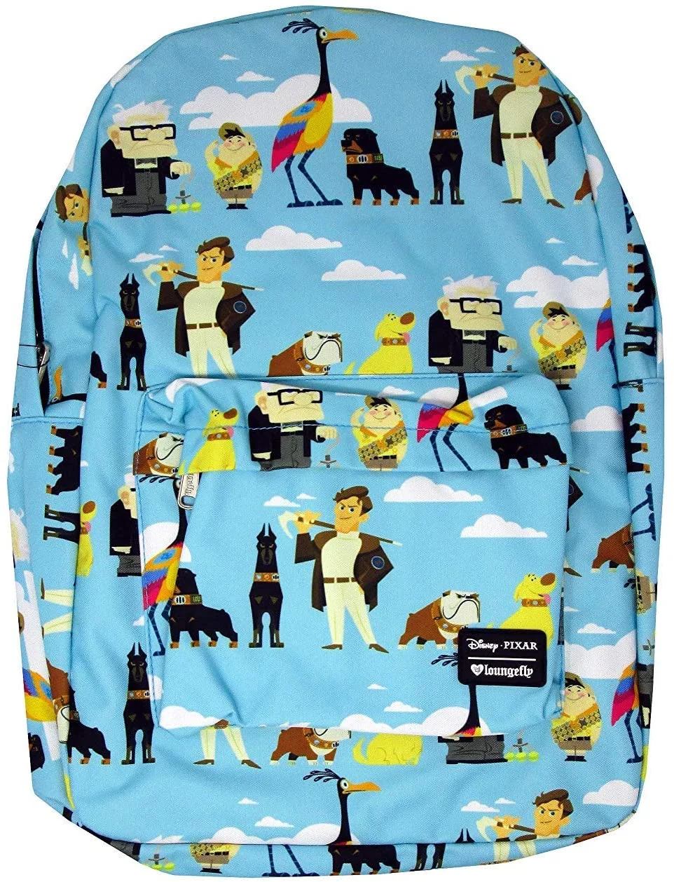 Up - All Over Print Characters Backpack Fits Laptop (Multi One Size)