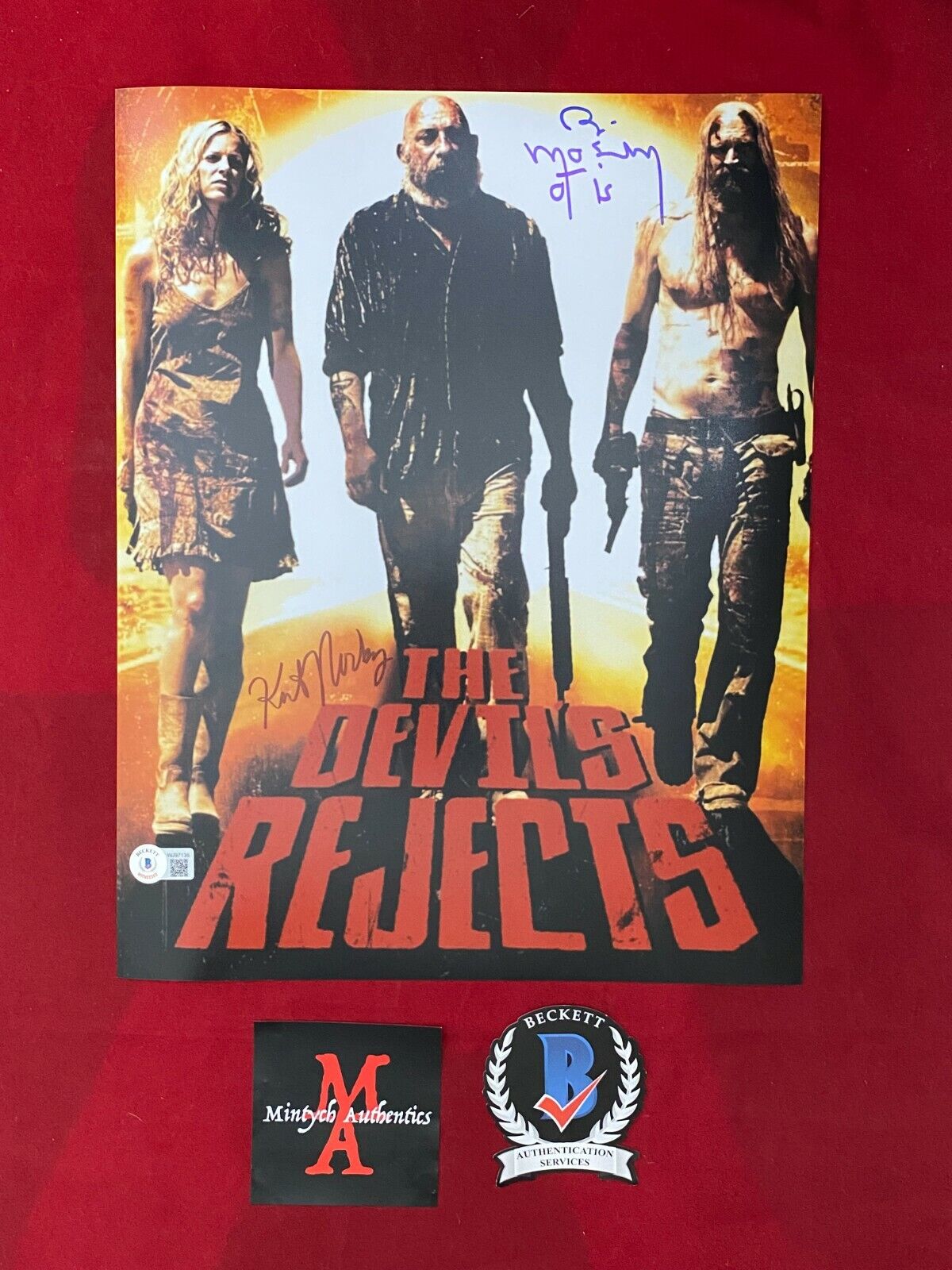 BILL MOSELEY & KATE NORBY SIGNED 11x14 Photo Poster painting THE DEVIL'S REJECTS! BECKETT COA!