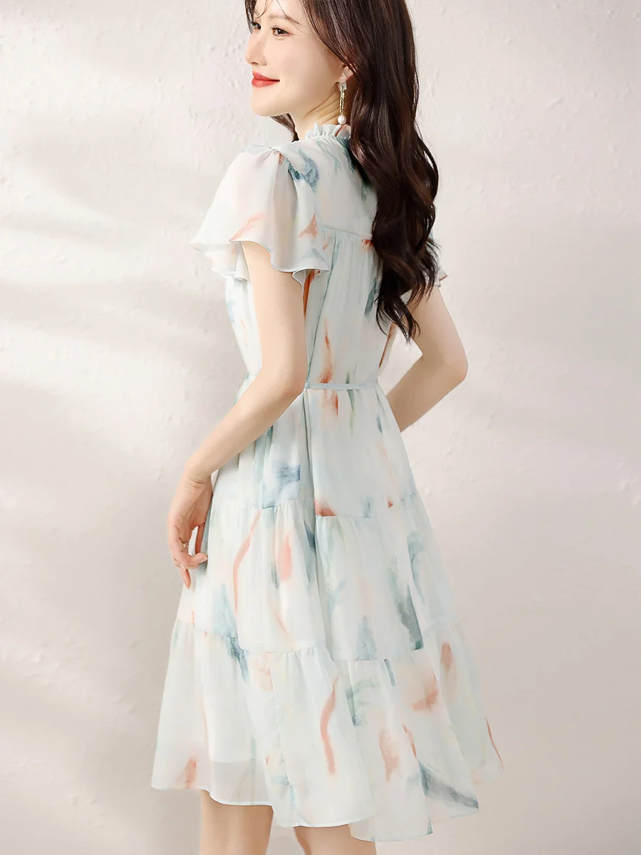 Athvotar Athvotar High-End Fairy Dress Women's Summer 2025 New Super Fairy Princess Dress Holiday Style Beautiful Long Dress