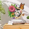 (US Only)2D Flat Flower Cat DIY Desktop Diamond Art Kits Double-Sided Bedroom Table Decor