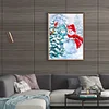 Diamond Painting -DIY Full Square Drill Snowman And Bird