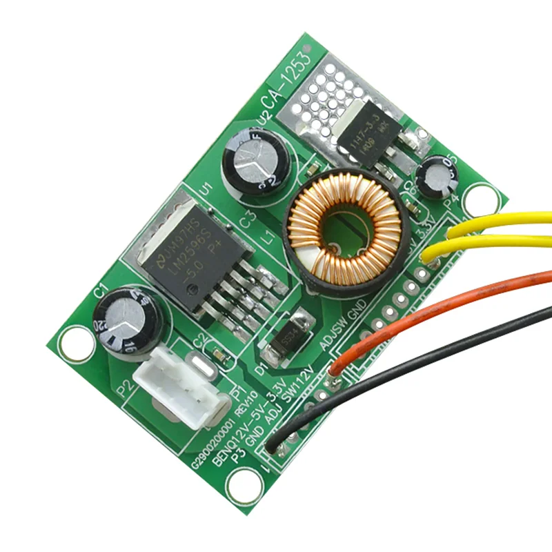 12V to 5V to 3.3V LCD LED TV step down Voltage Conversion inverter converter board with wire DC-DC Step-Down Power supply module