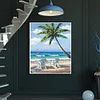 Beach - 11CT Stamped Cross Stitch - 36*46cm - Natural