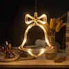 5 Pack Christmas Window Lights Decorations with Suction Cup Battery Powered LED Sucker Lamp Multifunctional Xmas Decorative Lights for Christmas Window Glass Wall Indoor Decorations