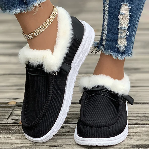 LAST DAY 50% OFF-Women's Casual Comfort Plush Winter Ankle Boots