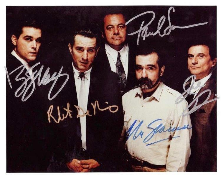 REPRINT - GOODFELLAS Cast Mob DeNiro Autographed Signed 8 x 10 Photo Poster painting Poster RP