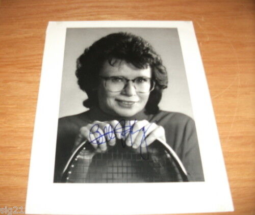 Billie Jean King Signed Autographed 9x12 Tennis Book Page Photo Poster painting PSA GuaranteedF5