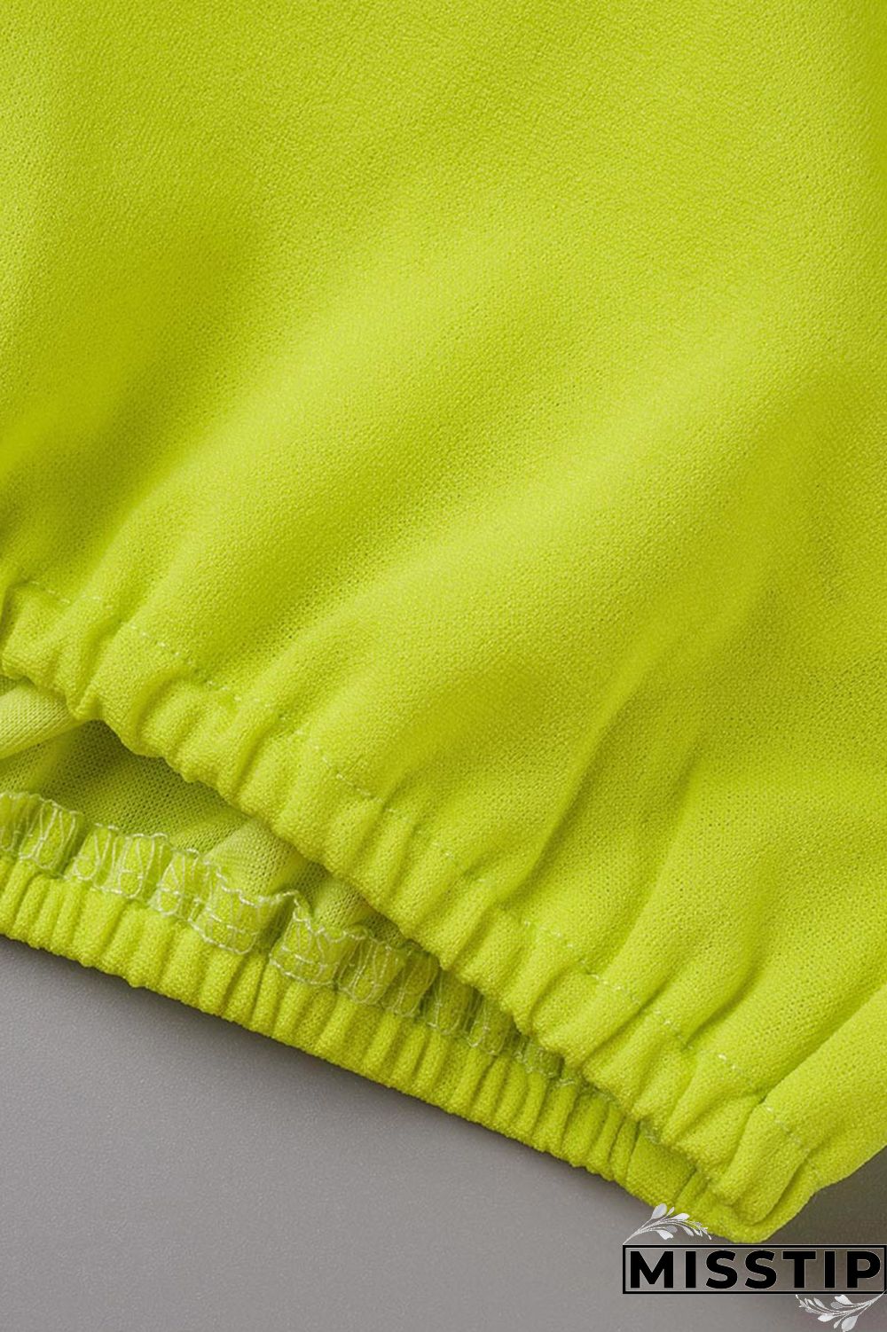 Yellow Casual Solid Patchwork Flounce V Neck Short Sleeve Two Pieces