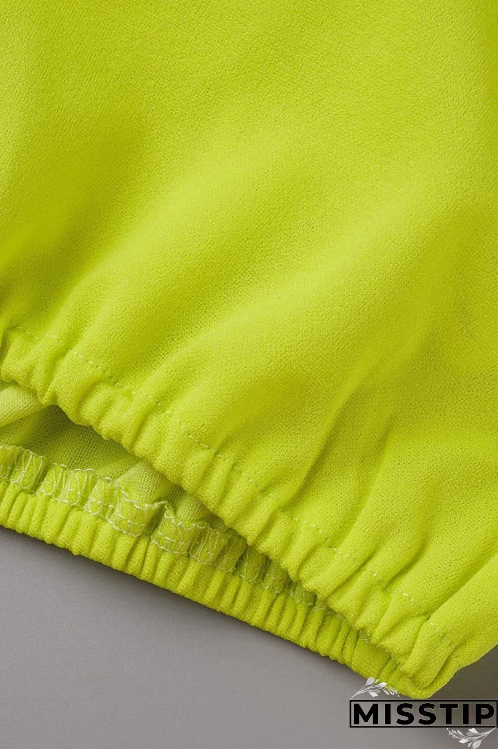 Yellow Casual Solid Patchwork Flounce V Neck Short Sleeve Two Pieces