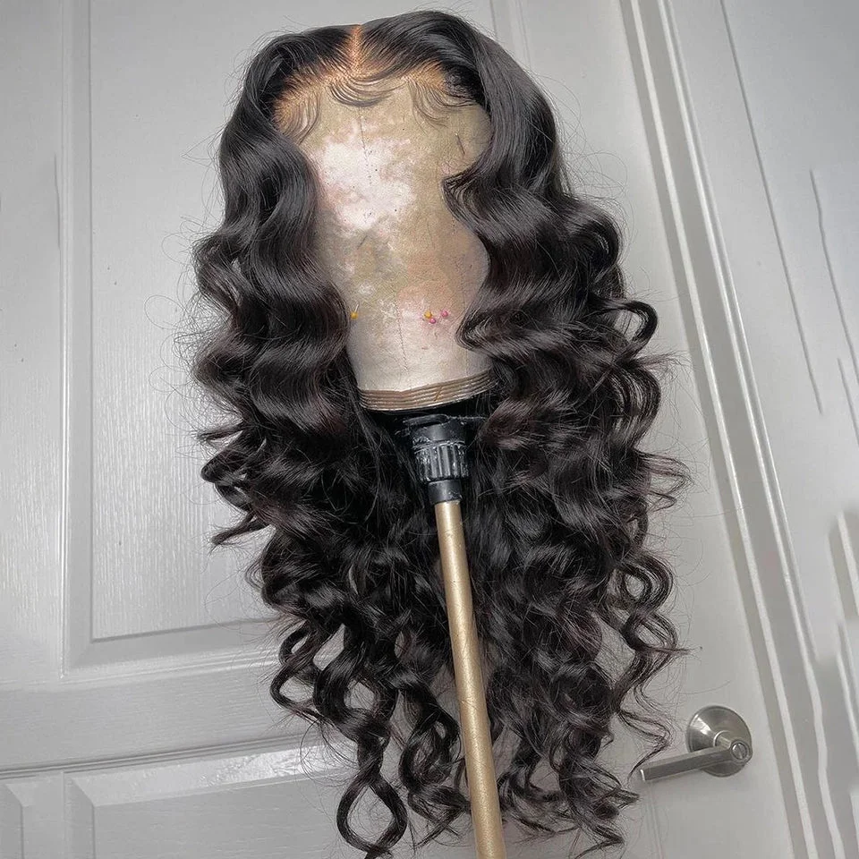 Bouncy Loose Wave Lace Frontal Wig With Baby Hair