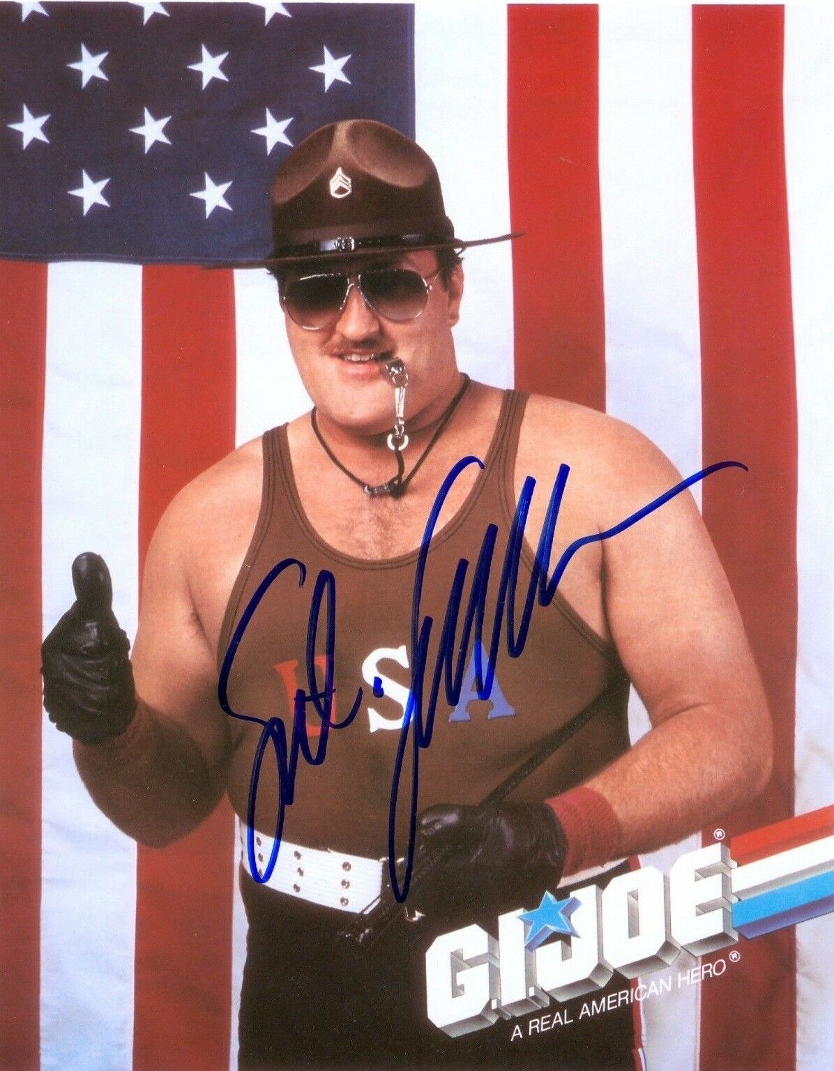 Sgt Slaughter ( WWF WWE ) Autographed Signed 8x10 Photo Poster painting REPRINT