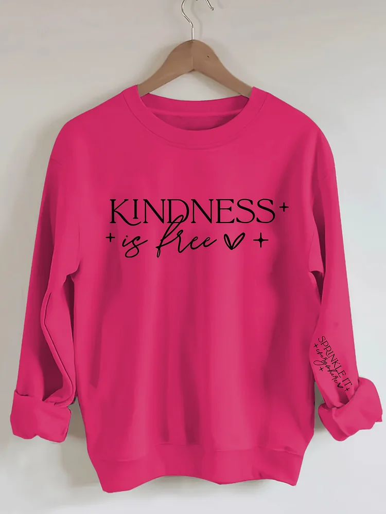 Letter Print Pullover Sweatshirt, Casual Long Sleeve Crew Neck Drop Shoulder Sweatshirt For Fall & Winter, Women's Clothing