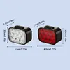 LED Bicycle Front Light USB Rechargeable Cycling Headlight Waterproof Rear Light