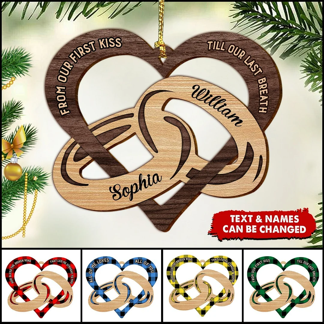 Heart-Shaped Couple Ring Personalized Accessory