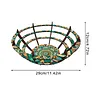 (US Local)Flower Diamond Painting Wooden Serving Tray Decorative Diamond Art Fruit Tray(E)