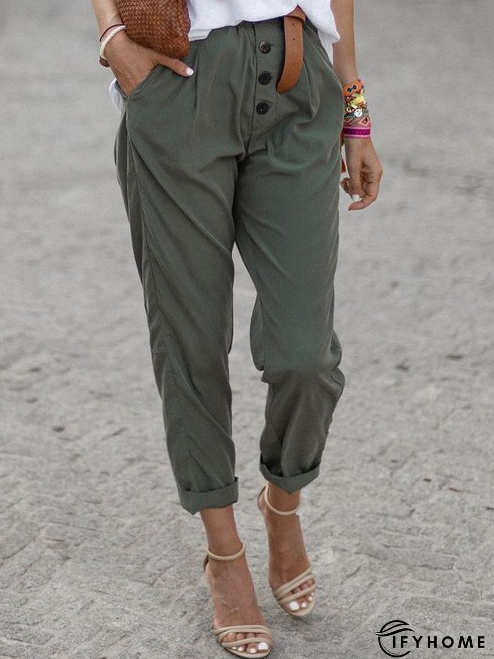 Casual Cotton-Blend Pants | IFYHOME