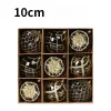 9PCS Christmas Tree 10CM Hanging Decor Balls