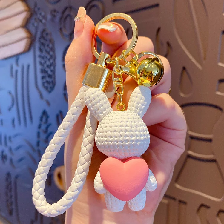 Resin Love Rabbit Keychain Cute Creative Exquisite Pendant VOCOSI VOCOSI
