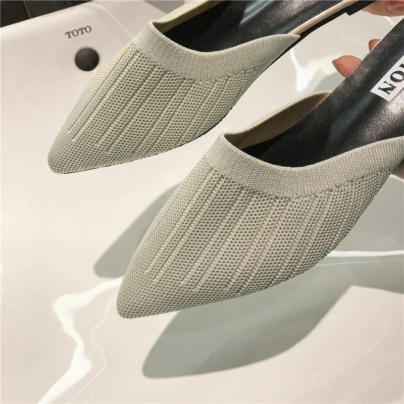 Comemore 2021 New Women's Summer Mules Fashion Female Flipflop Yellow Office Slippers Flat Sandals Women Spring Slides Shoes 43