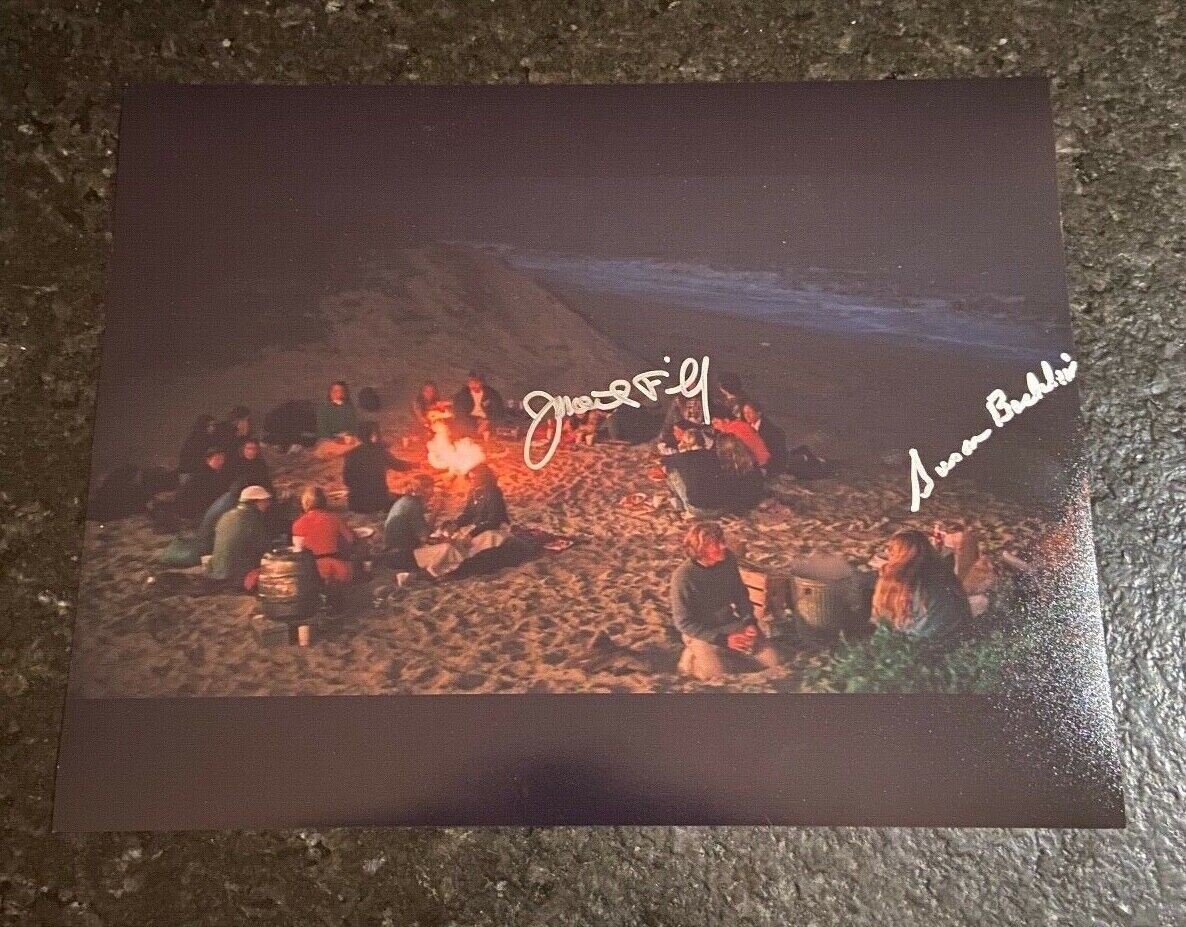 * SUSAN BACKLINIE & JONATHAN FILLEY * signed 11x14 Photo Poster painting * JAWS * PROOF * 5