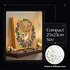 (25x25cm)DIY Pearl Painting Xmas Framed Handmade Pearl Material Art Kit Living Room Decor