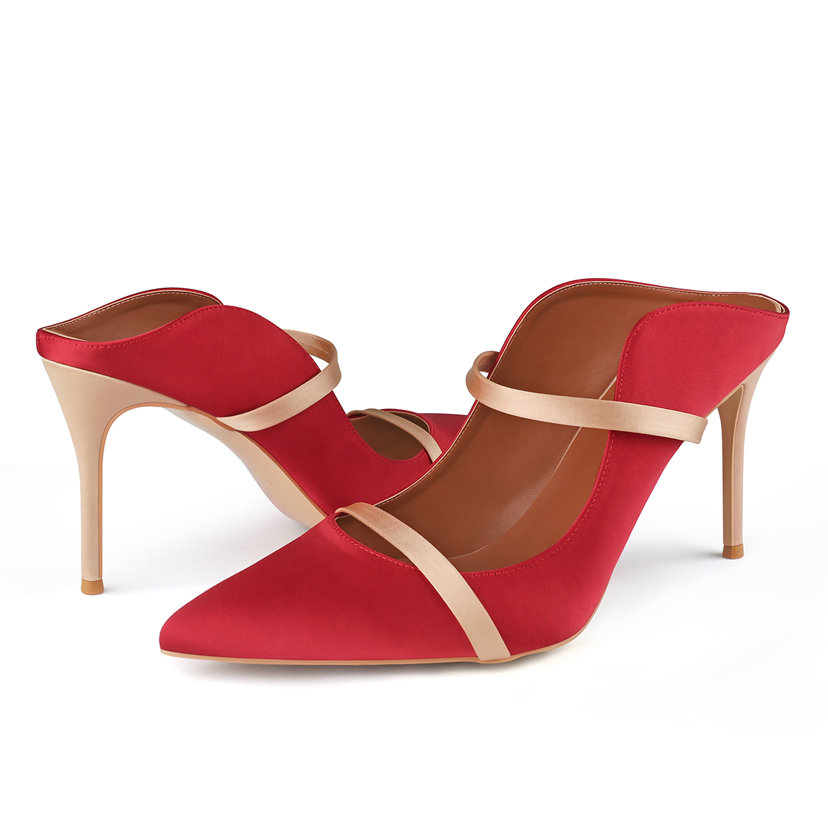 100mm Women's Party Classic Stiletto Shoes Slingback High Heels-MERUMOTE