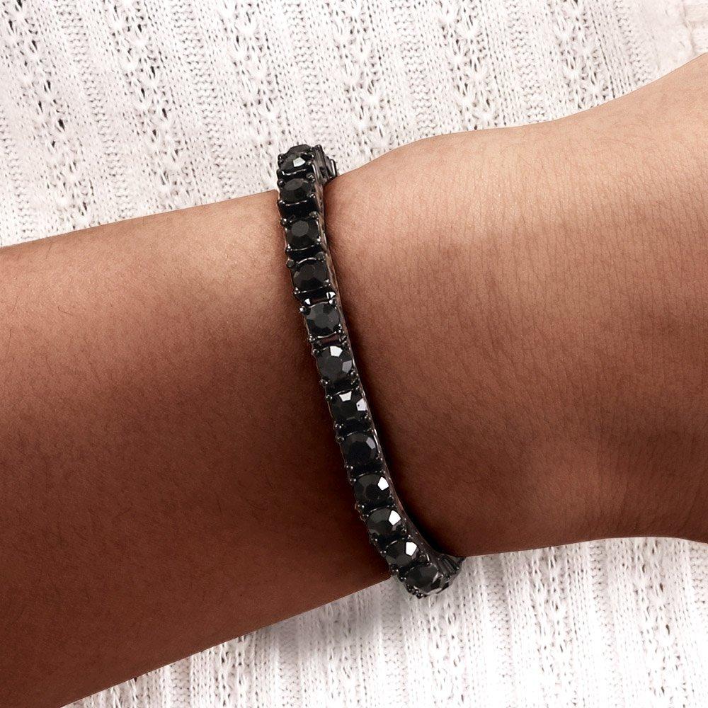 5mm Black Gold 1 Row Tennis Bracelet | Oxredo Shop Ramadan Sale