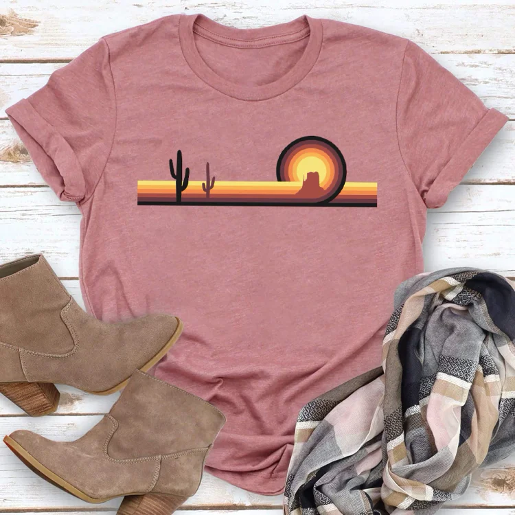 PSL-Nature Lover-Desert Sunset Classic  T-shirt Tee -02822