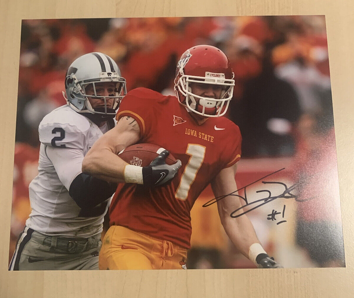 TODD BLYTHE HAND SIGNED 8x10 Photo Poster painting IOWA STATE CYCLONES LEGEND AUTOGRAPHED COA